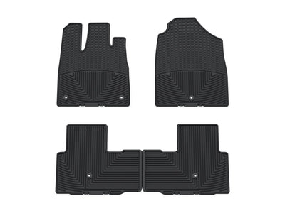 Black Front and Rear All-Weather Floor Mats Honda Pilot 2023-2025