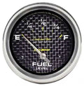 Autometer Carbon Fiber 52mm 0E-90F Short Sweep Electronic Fuel Level Gauge