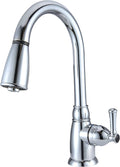 NONMETALLIC PULLDOWN RV KITCHEN FAUCET CHROME POLISHED