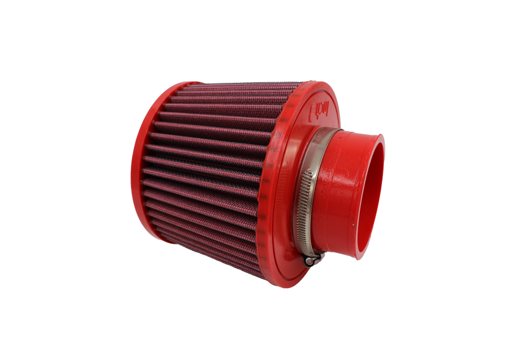 BMC Single Air Universal Conical Filter w/Carbon Top - 76mm Inlet / 110mm H