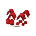 Energy Suspension 76-77 Ford Bronco/66-72 F-100/F-150 Red 4 Deg Offset Complete 14 Pc C-Bushing Set