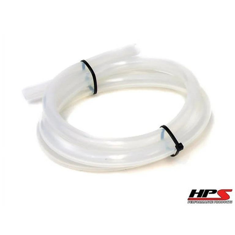 HPS Performance 5/16 (8mm) ID Clear High Temp Silicone Vacuum Hose - 25 Feet Pack