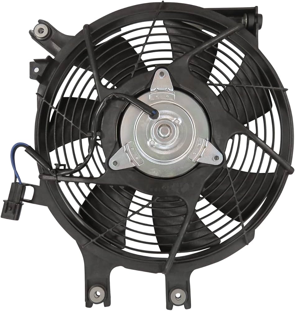 CONDENSER FAN INCLUDES MOTOR/BLADE/SHROUD MITSUBISHI MONTERO SPORT 20002004 CAPA