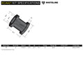 FRONT CONTROL ARM UPPER BUSHING ADDS +/ 0.5DEG CAMBER 0415 MAZDA