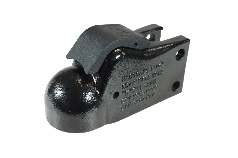 CAST COUPLER BLK W/METAL LATCH & 6