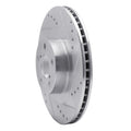 R1 Concepts Brake Rotor Drilled and Slotted Silver Fits Saab 9-2X