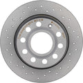 Brembo 10-13 Audi A3/13-19 VW Beetle/2015 Golf Rear Premium Xtra Cross Drilled UV Coated Rotor