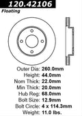 Centric Performance Brake Rotor
