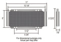 19 Row Series 8000 Plate Fin Transmission Cooler Kit 1/2 -20 Inverted Flare