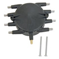 Crab Style Distributor Cap, Black These Black Caps Are Injection Molded From Dupont Rynite Material And Feature Spark Plug-Style Terminals MSD Ignition