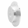 DFC 91-95 Ford Crown Victoria Rear Right Drilled & Slotted Silver Brake Rotor