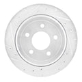 DFC 03-11 Ford Crown Victoria Rear Left Drilled & Slotted Silver Brake Rotor