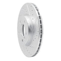 R1 14-21 Mini Cooper (Excl Clubman) Front Right Drilled & Slotted Silver Brake Rotor