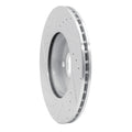 R1 Concepts Brake Rotor Drilled and Slotted Silver Fits Mini Cooper