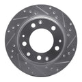 R1 Concepts Brake Rotor Drilled and Slotted Silver Fits Porsche 911