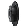 R1 92-00 Lexus GS300 Rear Right Drilled & Slotted Black Brake Rotor