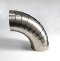 Ticon Industries 3.5in Welded Pie Cuts 1.65D Loose Radius 45 Deg Bend 1mm/.039in- 5pk