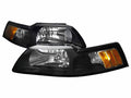 CRYSTAL HOUSING HEADLIGHTS BLACK