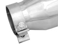 aFe MACH Force-Xp 3in Inlet x 4-1/2in Outlet x 9in Length 304 Stainless Steel Exhaust Tip