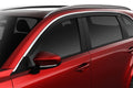 Husky Low Profile Ventvisor Deflector Smoke with Chrome Trim Outside Mount 4 Piece set For 2024-2025 CX-90 Husky Liners