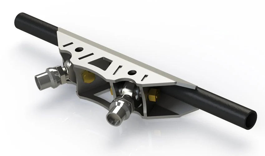 ~(15 lbs. 16X12X4)~ Triangulated Lower Link Mount Large For 1.75 Inch OD Round Tube Motobilt