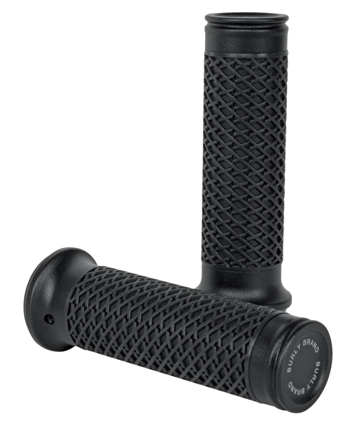 Burly Brand 08-24 H-D TBW Set Hawk Billet Handle Grip Set - Textured Black