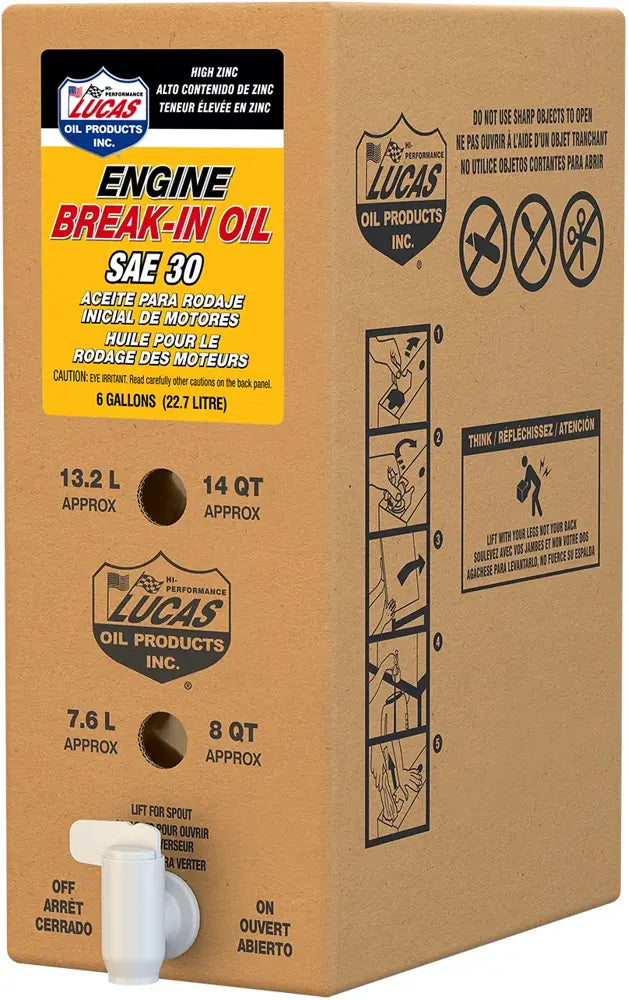SAE 30 BREAK-IN OIL/1X1/6 GALLON BO