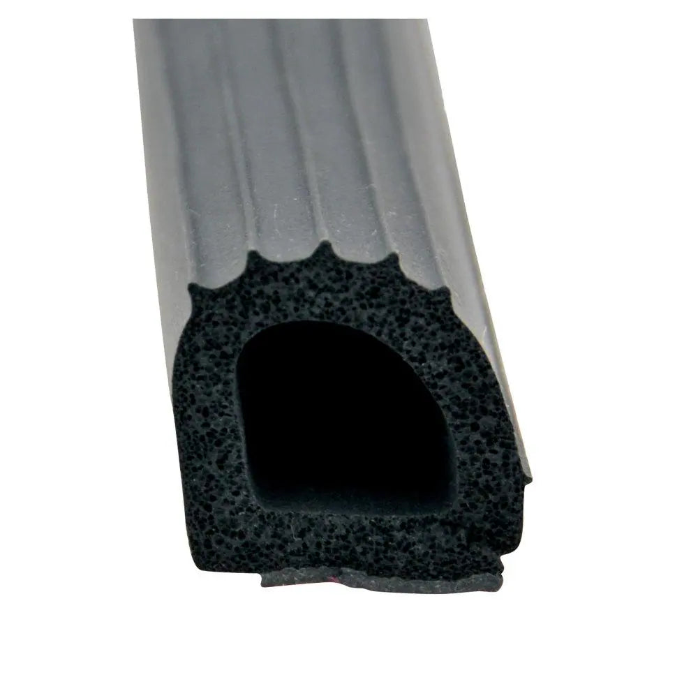 FOAM D SEAL WITH HATS (RED TAPE) BLACK 1INX1INX50FT