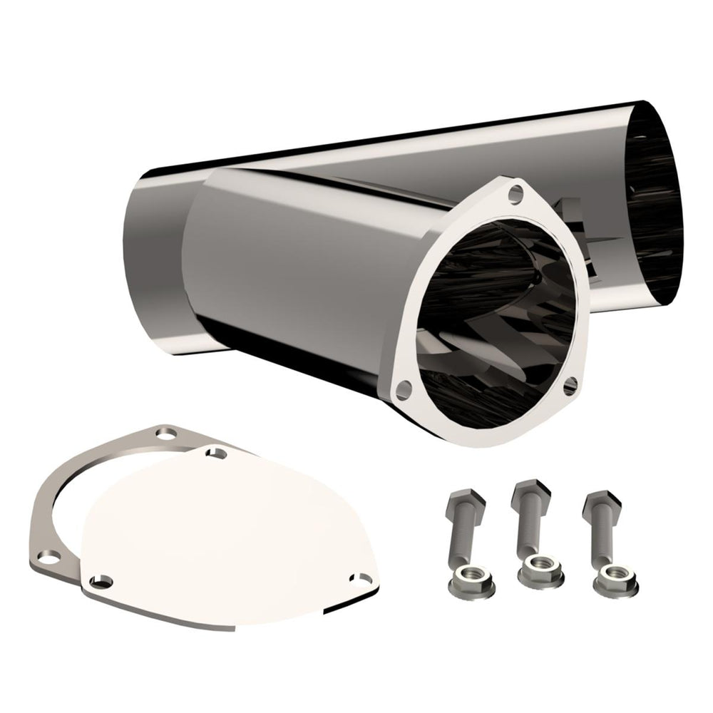 4.00 INCH STAINLESS STEEL QTP EXHAUST CUTOUT