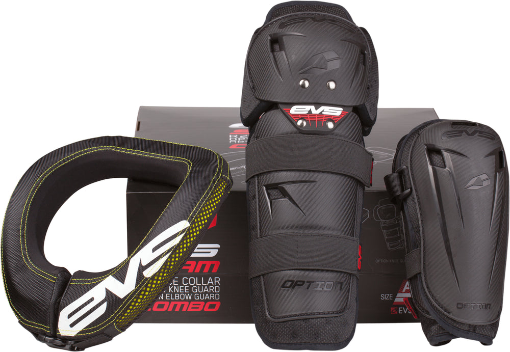 EVS Slam Combo(Option Knee/ Option Elbow/ R2 Collar) Black -Youth