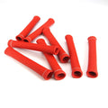 SPARK PLUG INSULATION SLEEVE KIT: 8 PIECES 1IN DIAMETER 7.5IN LONG RED