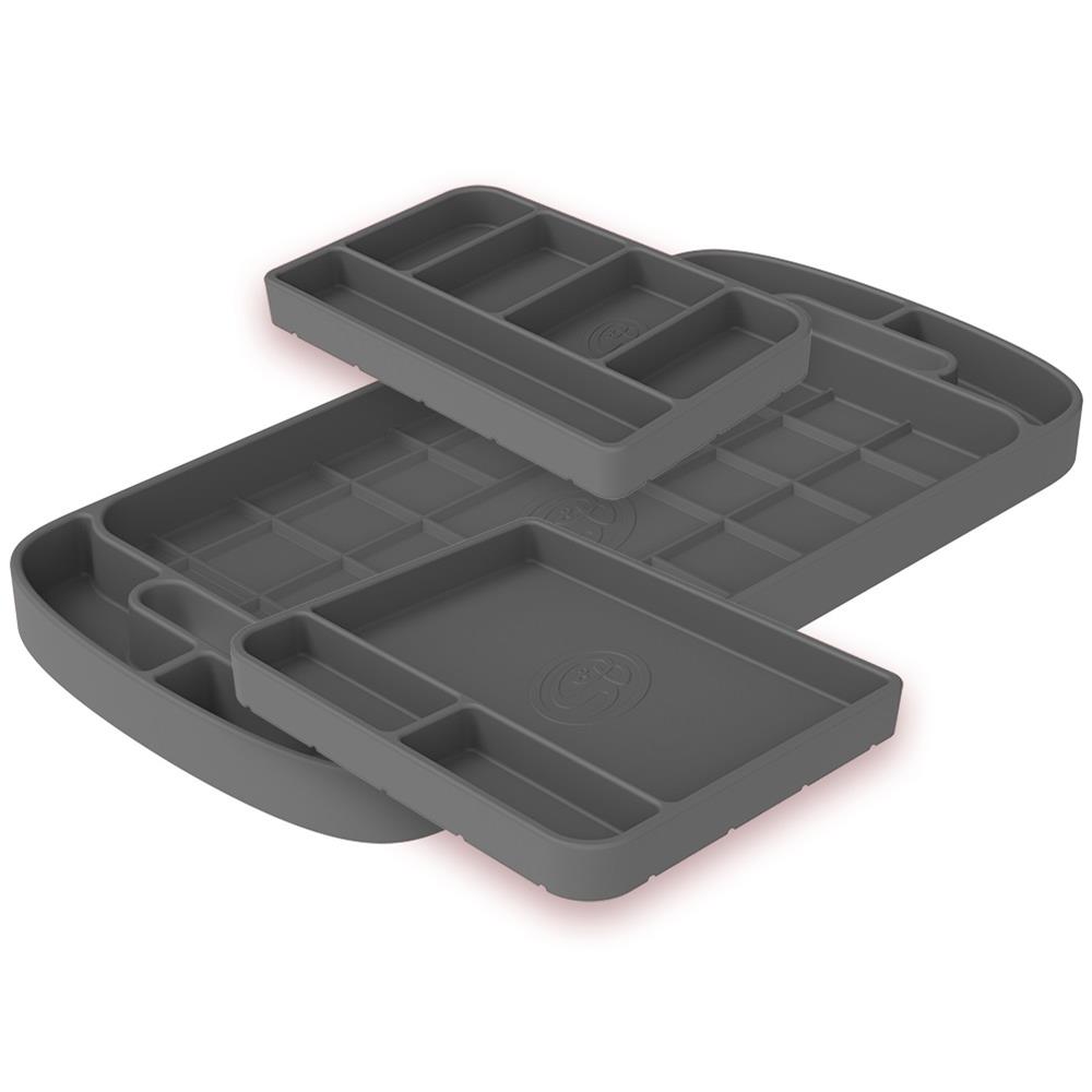 Tool Tray Silicone 3 Piece Set Color Charcoal S&B