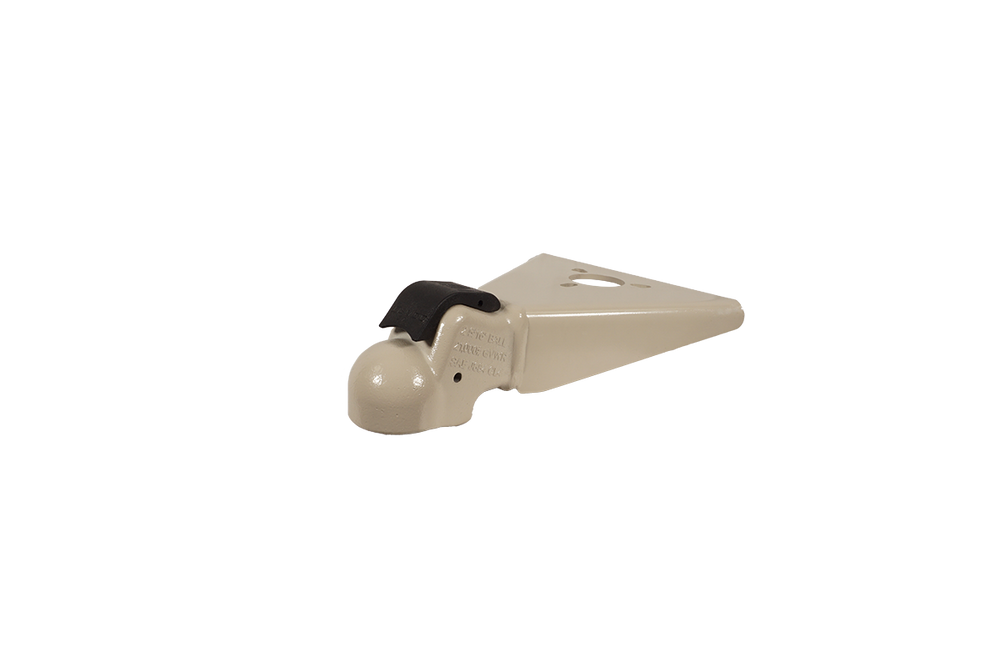 CAST AFRAME TRAILER COUPLER W/JACK HOLE EZ LATCH 25/16IN BALL 21000LB CAPACITY PRIMED