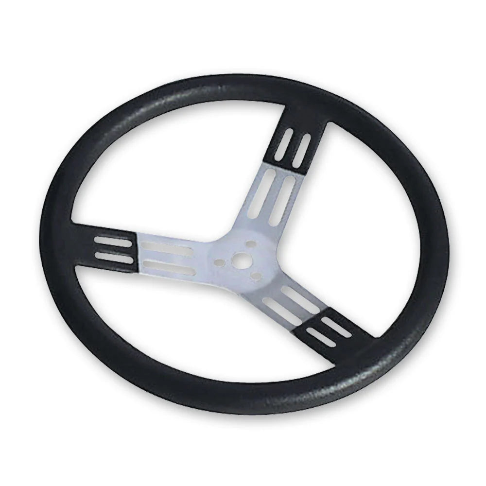 15 ALUMINUM BLACK W/ NATURAL SPOKES AND BUMP GRIP