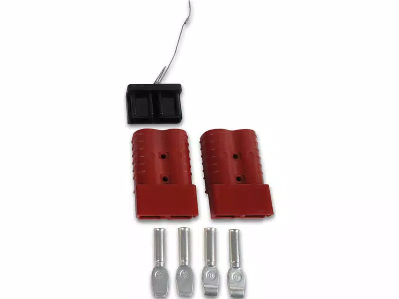 QUICK CONNECT 350A 1PR W/1/0AWG TERMINALS W/DUST COVER WIRE TETHER