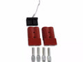 QUICK CONNECT 350A 1PR W/1/0AWG TERMINALS W/DUST COVER WIRE TETHER