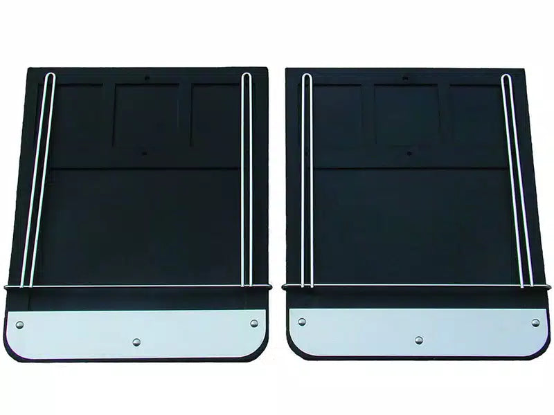 0107 SILVERADO/SIERRA 2500/3500HD DUALLY BLACK MUD FLAPS AND BRACKETS