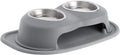 WeatherTech Pet Feeding System Double High 16oz 4in. Stainless Bowl - Dark Grey