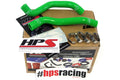 HPS Performance Green Reinforced Silicone Radiator Hose Kit for Kawasaki 08-14 KFX450R