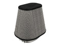 aFe Track Series Intake Pro DRY S Air Filter (6-1/8x4-1/8)IN F x(9-1/4x7-1/4)IN B x(6x4)IN Tx7-1/8IN