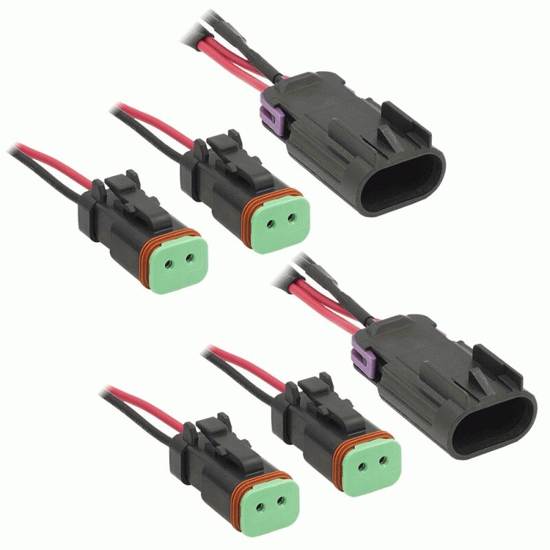 POLARIS HEADLIGHT ADAPTER HARNESS W/STOCK HALOGEN LIGHTS