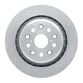 R1 07-17 Lexus LS460 Right Rear Drilled & Slotted Black Brake Rotor