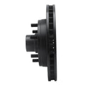 R1 88-96 Chevrolet C2500 Front Right Drilled & Slotted Black Brake Rotor