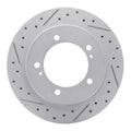 DFC 99-04 Chevrolet Tracker Front Left Drilled & Slotted Geoperformance Rotor