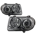 Xtune Chrysler 300C w/ Halogen Projection Style Only 05-10 Headlights Smoked HD-JH-C300C-SM