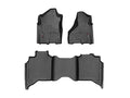 WeatherTech 2019+ RAM 2500/3500 Crew Cab/Mega Cab Front And Rear FloorLiner - Black