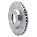 R1 Concepts Brake Rotor Drilled and Slotted Silver Fits Chevrolet Bel