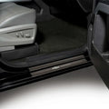 Putco 14-18 Chevy Silv LD - Regular Cab w/ CHEVROLET Etching (4pcs) Black Platinum Door Sills