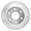 R1 Concepts Brake Rotor Drilled and Slotted Silver Fits Chevrolet Astro