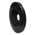 R1 06-21 Jaguar F-Type Front Right Drilled & Slotted Black Brake Rotor